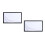 2Pcs Foldable White Video Projection Screen for Leisure & Home Cinema 6
