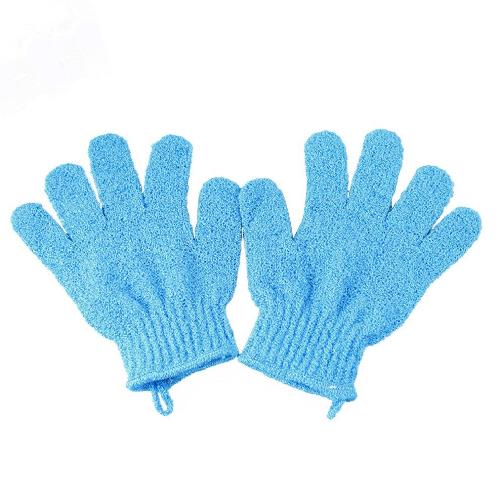 Villcase 5Pairs Scrub Gloves Dual-Sided Exfoliating Bath Shower Mitts