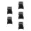 5Pcs Black ABS Headphone Wall Mount Stand Desk Holder for Storage 4