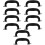 10Pcs Comfortable Black Suitcase Handle for Travel Luggage 8