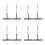 8Pcs Kitchen Crepe Spreaders Assorted Color Professional Pancake Tools 8