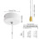 Light Pull Cord Switch White ABS Waterproof 150cm Cord Easy Control for Bathroom Ceiling 3