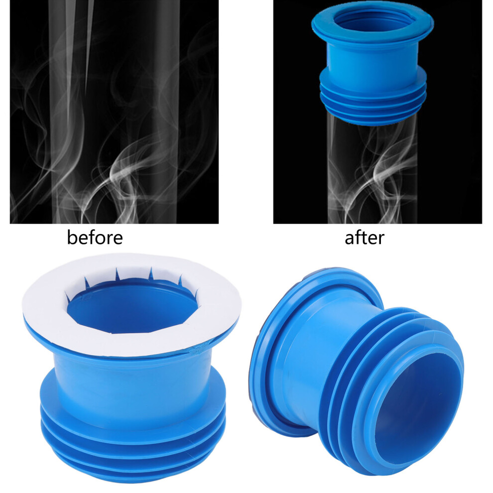 Toilet Sealing Ring Odor Resistant Leakproof Rubber Gasket Blue Multifunctional 4111373657541