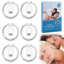 6PCS AntiSnoring Nose Clip, Snore Stopper Nasal Dilator Magnetic