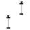 2Pcs Aluminum Alloy Telescopic Handle Replacement for Black Suitcases 5