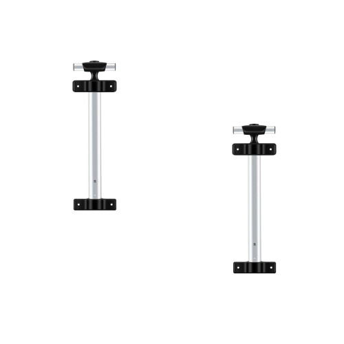 2Pcs Aluminum Alloy Telescopic Handle Replacement for Black Suitcases 2