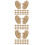60Pcs Wooden Golf Ball Marker Stencils Durable Golf Positioning Tools 9