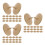 60Pcs Wooden Golf Ball Marker Stencils Durable Golf Positioning Tools 4
