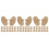 60Pcs Wooden Golf Ball Marker Stencils Durable Golf Positioning Tools 10