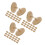 60Pcs Wooden Golf Ball Marker Stencils Durable Golf Positioning Tools 5