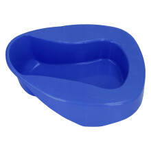Durable Dark Blue Bedpan with 10 Slope for Elderly & Pregnant Women
