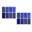 Blue Glitter PU Fabric Sheets for DIY Craft Projects 8