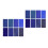 Blue Glitter PU Fabric Sheets for DIY Craft Projects 5