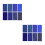 Blue Glitter PU Fabric Sheets for DIY Craft Projects 4