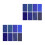 Blue Glitter PU Fabric Sheets for DIY Craft Projects 7