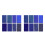 Blue Glitter PU Fabric Sheets for DIY Craft Projects 3