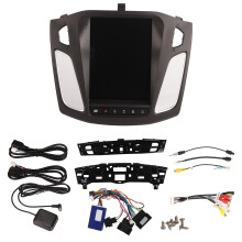 Amélioration de l'autoradio Ford Focus, commande vocale IA, écran tactile capacitif, compatible Mirror Link pour Ford Focus 2012-2018