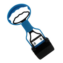 Dog Poop Scooper Puppy Poop Scooper EasytoUse Poop Gripper with Telescopic Handle for Camping, Park, Garden, Lawn, Blue