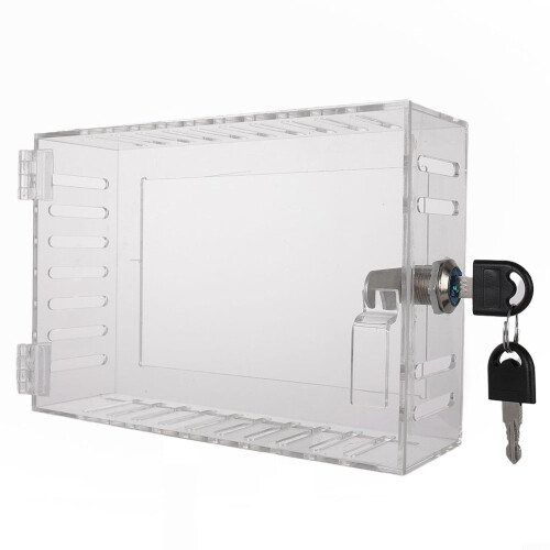 Acrylic Thermostatic Lock Box Clear Design Keeps Controls Visible and Accessible
