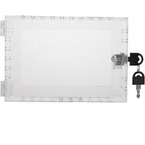 Acrylic Thermostatic Lock Box Clear Design Keeps Controls Visible and Accessible 2
