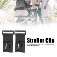 2 stücke Schwarz Baby Kinderwagen Haken Mehrzweck