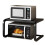 Microwave Oven Stand Adjustable 2Tier Carbon Steel Kitchen Storage Rack Expandable Black 1