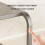 Microwave Oven Stand Adjustable 2Tier Carbon Steel Kitchen Storage Rack Expandable Black 4
