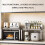 Microwave Oven Stand Adjustable 2Tier Carbon Steel Kitchen Storage Rack Expandable Black 2