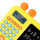 Kinderrechner mit Notizblock, +, –, , , Gelb, ABS-Material 7