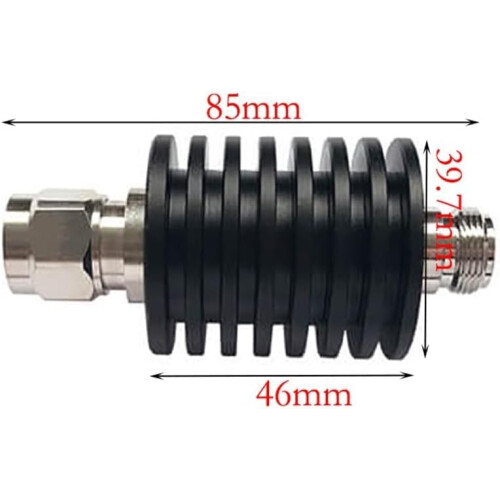 N Type Fixed Attenuator 25W 50ohm Wide Frequency Range Reliable Connectivity (25W 1DB) 1