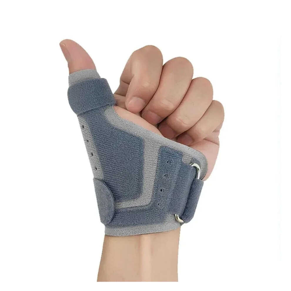 Gray Finger Brace Support For Thumb And Wrist Stabilizer Splint Reversible