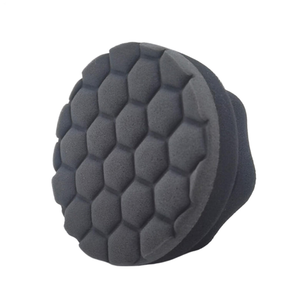 Tire Shine Applicator With Ergonomic Curved Grip, Reusable Sponge Pad For Car Wheel Detailing 9347817222074