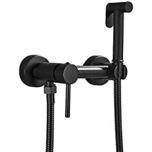 Matte Black Bidet Faucet ClUPCer Toilet Set Shower Spray Bidet Sprayer Hygienic Muslim Taps