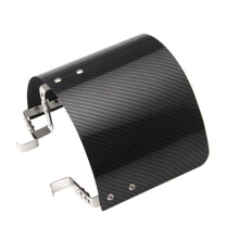 Air Filter Heat Shield Universal Carbon Fiber Cold Air Intake Cone Cover For Cars