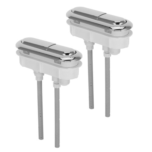 2Stk Robust ABS Doppeldruckknopf Nachrüstset