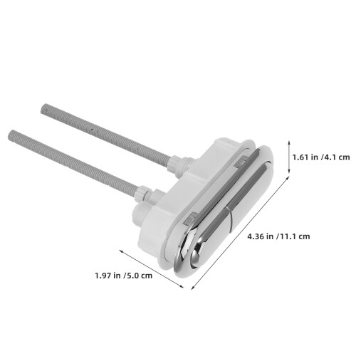2Stk Robust ABS Doppeldruckknopf Nachrüstset 1