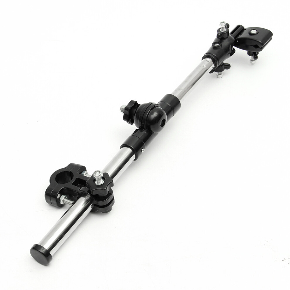 Versatile Umbrella Stand, Two Way Adjustment Clamp-On Stroller Shade Umbrella Holder for Baby Stroller, Wheelchair, Walker, Rollator, Deck Chair, Scoo