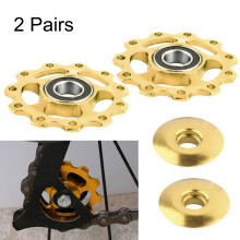 Cnc Machined Pulley Wheel For Mountain Bike, Aluminum Alloy Rear Derailleur Bearing Pulley For Mtb And Road Bikes, Smooth Riding Low Noisy Support 7/8