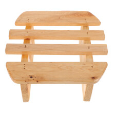 Holz Fußhocker Beige – Komfortabler Fußstütze Für Sauna & Bad