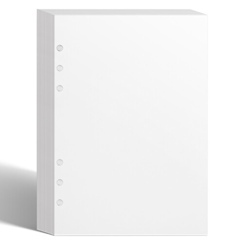 50Sheets White Release Paper Binder Sheets for A5 6-Ring Sticker Album