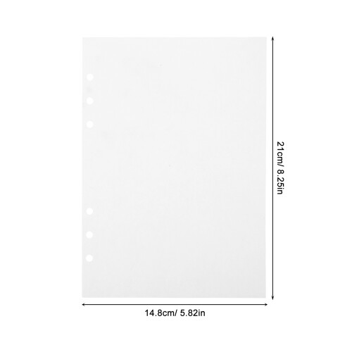 50Sheets White Release Paper Binder Sheets for A5 6-Ring Sticker Album 2