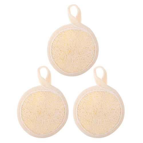 12Stk Weiche Peeling Pads Aus Baumwolle Mit Loofah