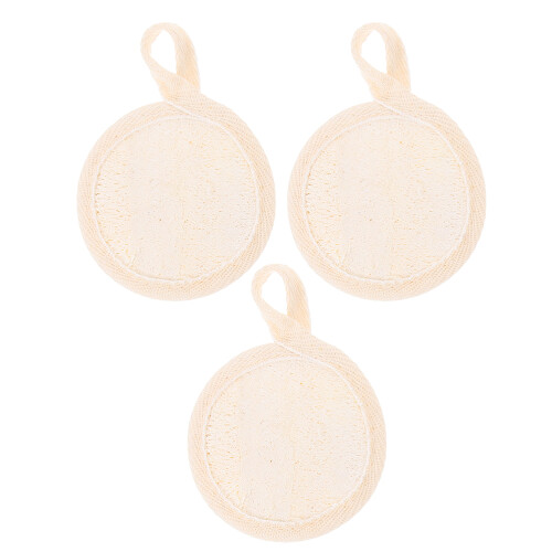 12Stk Weiche Peeling Pads Aus Baumwolle Mit Loofah 2