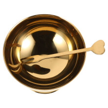 3Stk Dessertschalen Gold Vintage - Und Salatbecher