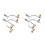 4Stk Cowboy- Set Mit Modischer Kupferverzierung 10