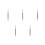5Pièces Pinceaux Nail Design Double Pointe Bois Silicone Marron 8