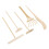 10Pièces Outils Mini Jardin Bambou Râteau Décor 2