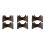 3Pièces Support Tambour Langue Bois Mdf Marron Stable Portable 10