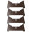 3Pièces Support Tambour Langue Bois Mdf Marron Stable Portable 3