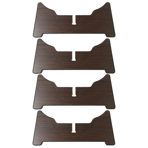 3Pièces Support Tambour Langue Bois Mdf Marron Stable Portable 2